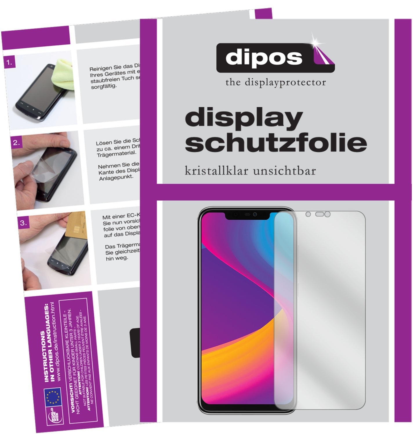 Kristallklare, dünne Schutzfolie: Kratzfest & passgenau für Panasonic-Eluga X1