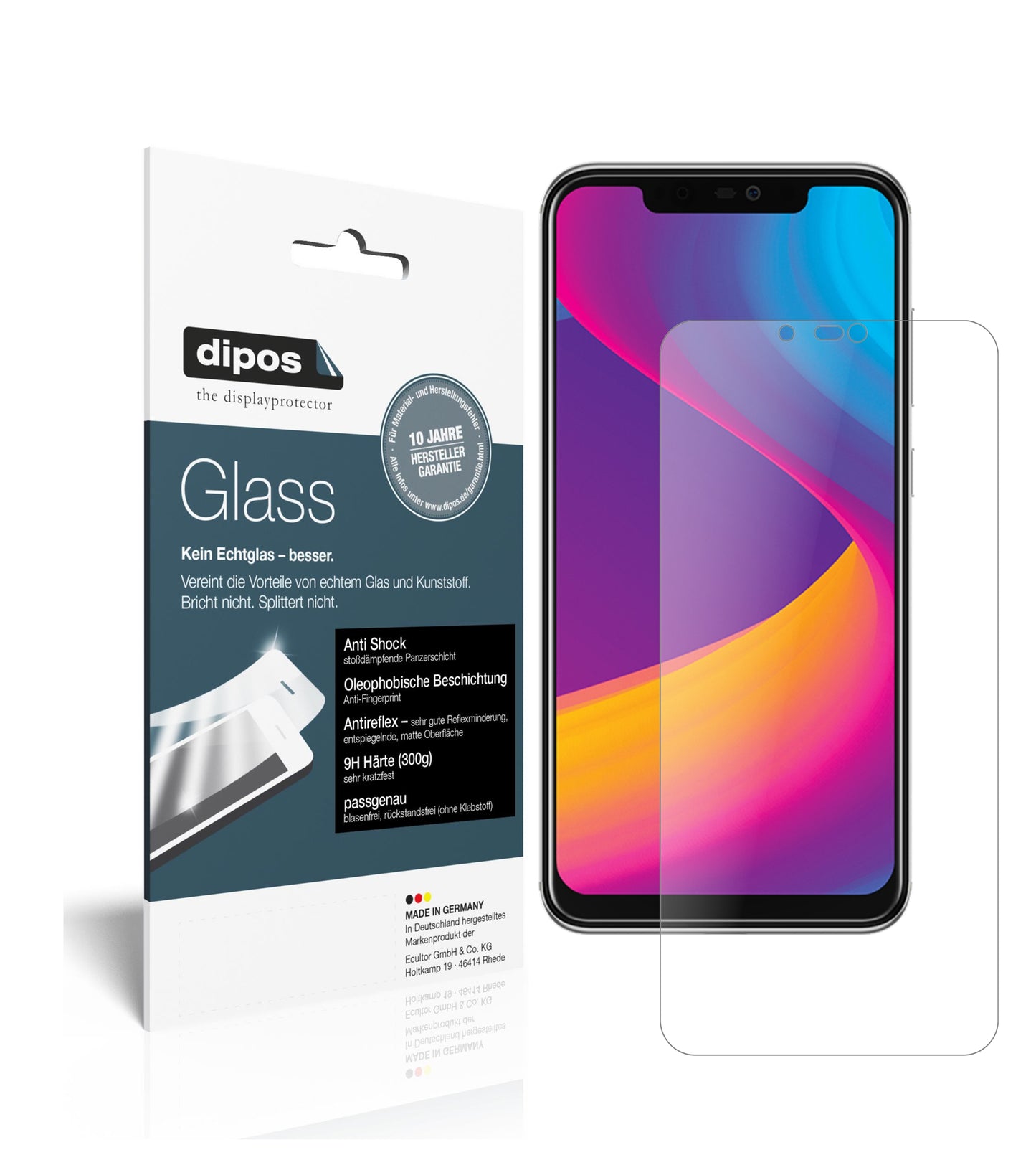 Mattes Panzerglas: Schutz vor Brüchen, Fingerabdrücken und Bildschirmblendung für Panasonic-Eluga X1