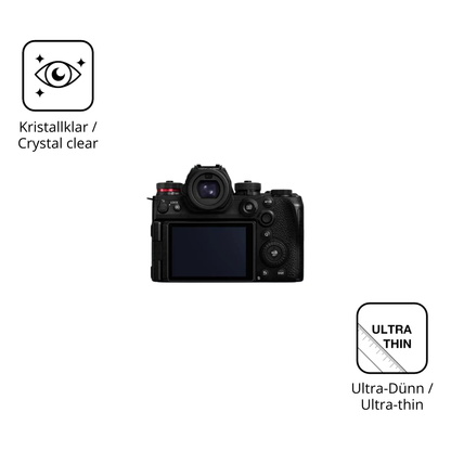 Dünne und klare Folie passend zugeschnitten für Panasonic Lumix DC-S1II