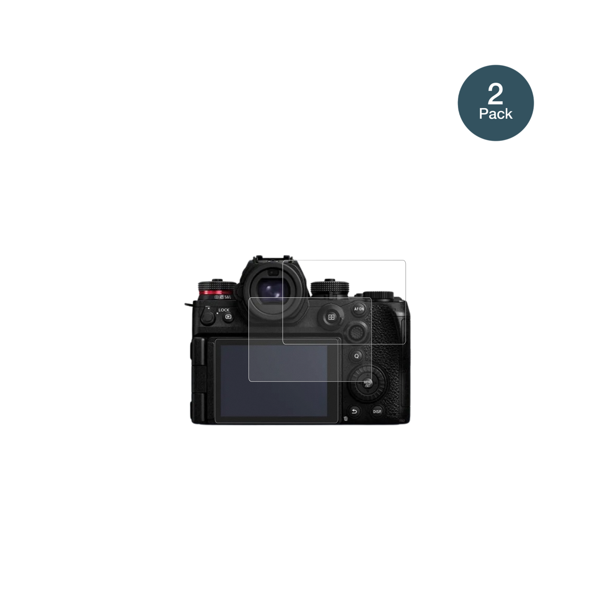 PanasonicLumix DC-S1II mit aufgebrachter dipos Panzerfolie, die lästige Fingerabdrücke minimiert