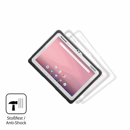 Schutz gegen Kratzer auf dem Panasonic Toughpad FZ-A3 Glas durch Schlüssel, Stöße gegen die Tischkante oder Stürze