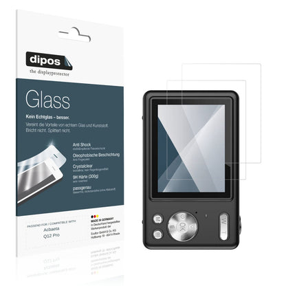 Klare Displayschutzfolie von dipos passend für Acbaeta Q12 Pro, 9H kratzfest und blasenfrei montiert