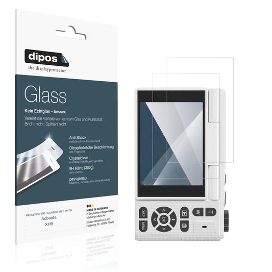 Klare Displayschutzfolie von dipos passend für Acbaeta XH9, 9H kratzfest und blasenfrei montiert