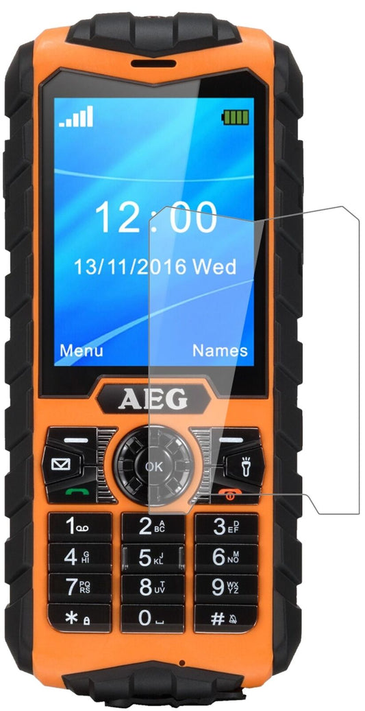 Klare Displayschutzfolie von dipos passend für AEG M550, 9H kratzfest und blasenfrei montiert