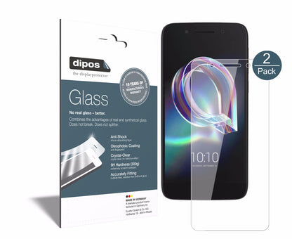 Klare Displayschutzfolie von dipos passend für Alcatel Idol 5, 9H kratzfest und blasenfrei montiert
