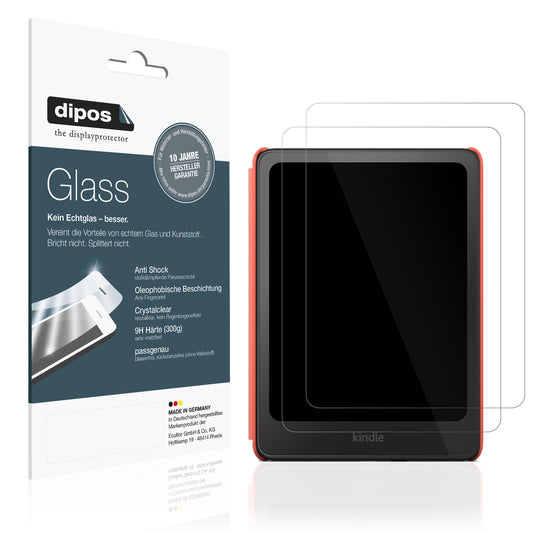 Klare Displayschutzfolie von dipos passend für Amazon Kindle Colorsoft Kids, 9H kratzfest und blasenfrei montiert
