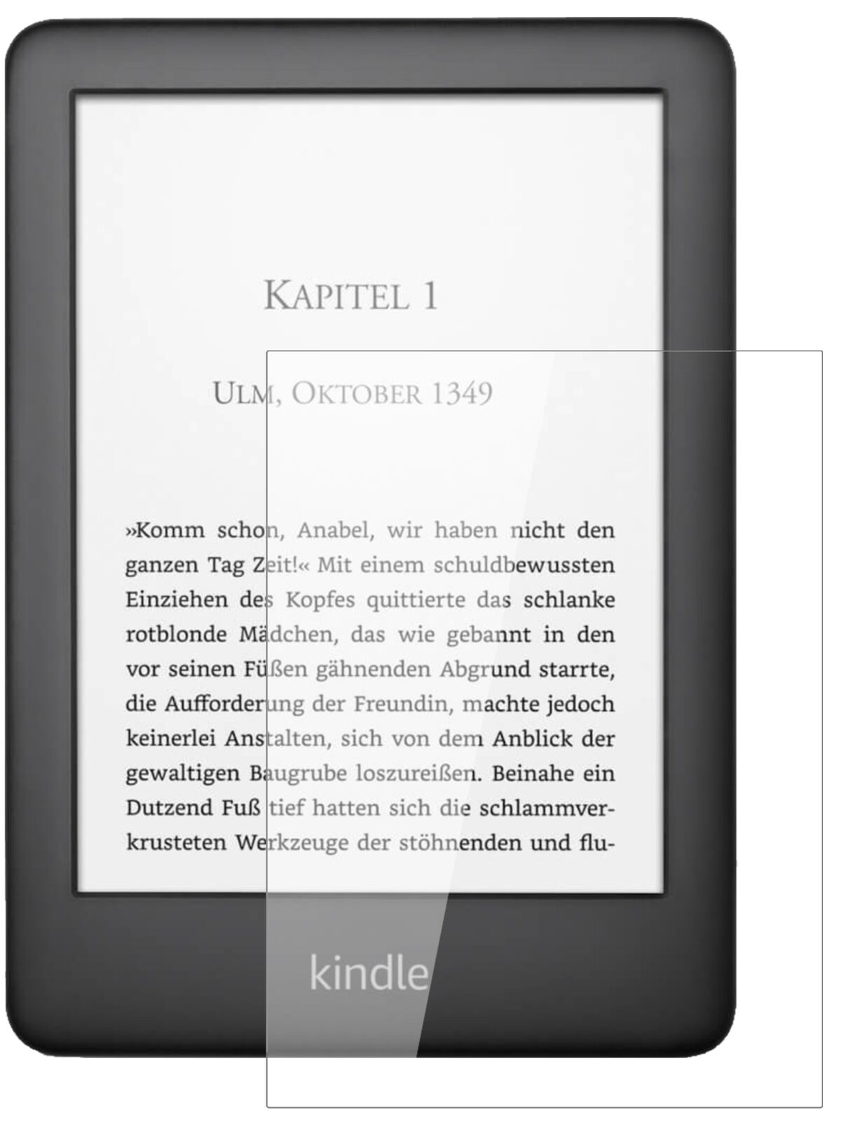 Klare Displayschutzfolie von dipos passend für Amazon Kindle E-Reader der 10. Generation (2019), 9H kratzfest und blasenfrei montiert