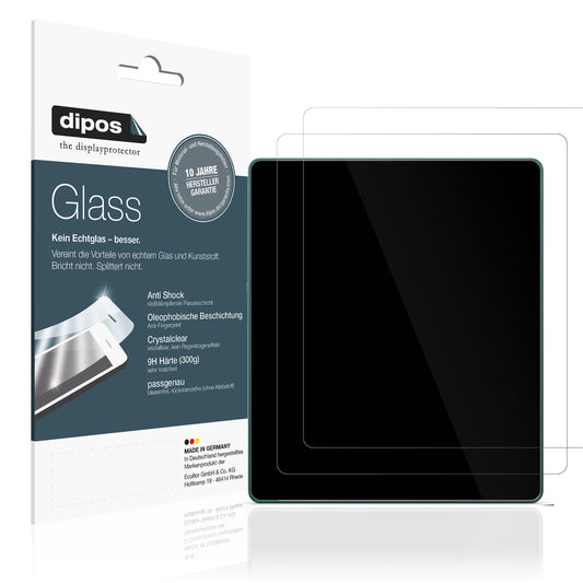 Klare Displayschutzfolie von dipos passend für Amazon Kindle Scrible 2024, 9H kratzfest und blasenfrei montiert