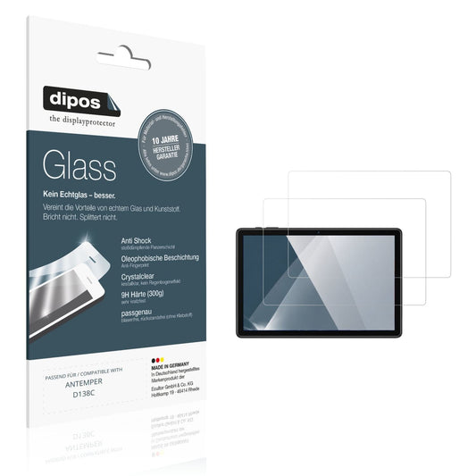 Klare Displayschutzfolie von dipos passend für ANTEMPER D138C, 9H kratzfest und blasenfrei montiert