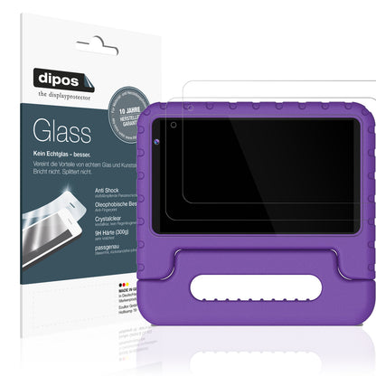 Klare Displayschutzfolie von dipos passend für Aocwei X300 Tablet 7 Zoll, 9H kratzfest und blasenfrei montiert