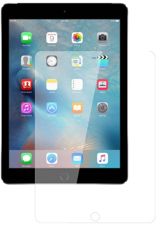 Klare Displayschutzfolie von dipos passend für Apple iPad Air / Air 2 / Pro 9.7, 9H kratzfest und blasenfrei montiert