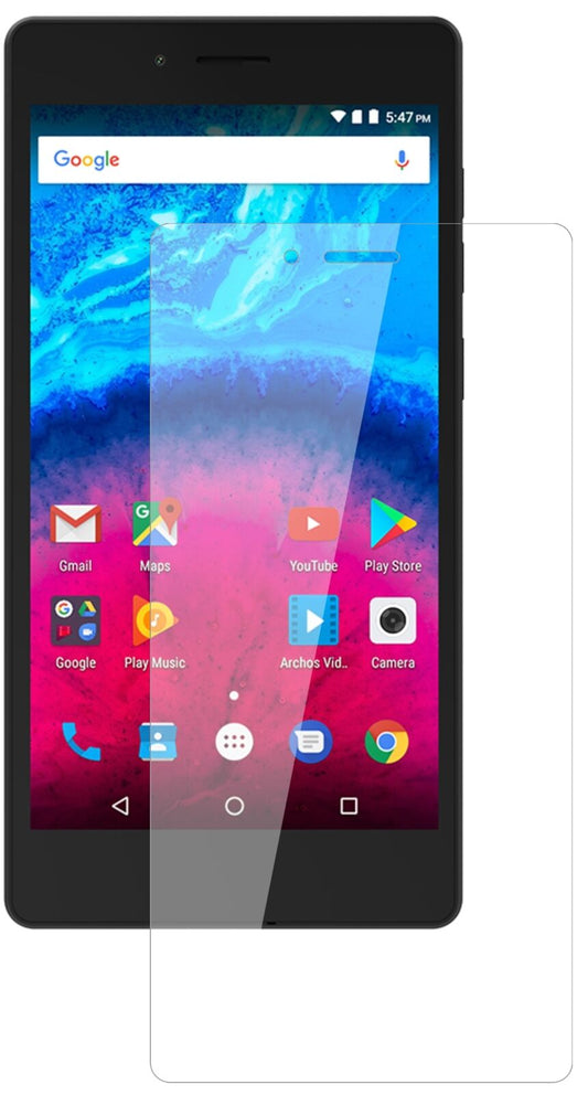 Klare Displayschutzfolie von dipos passend für Archos 50 Core 5,0 Zoll, 9H kratzfest und blasenfrei montiert