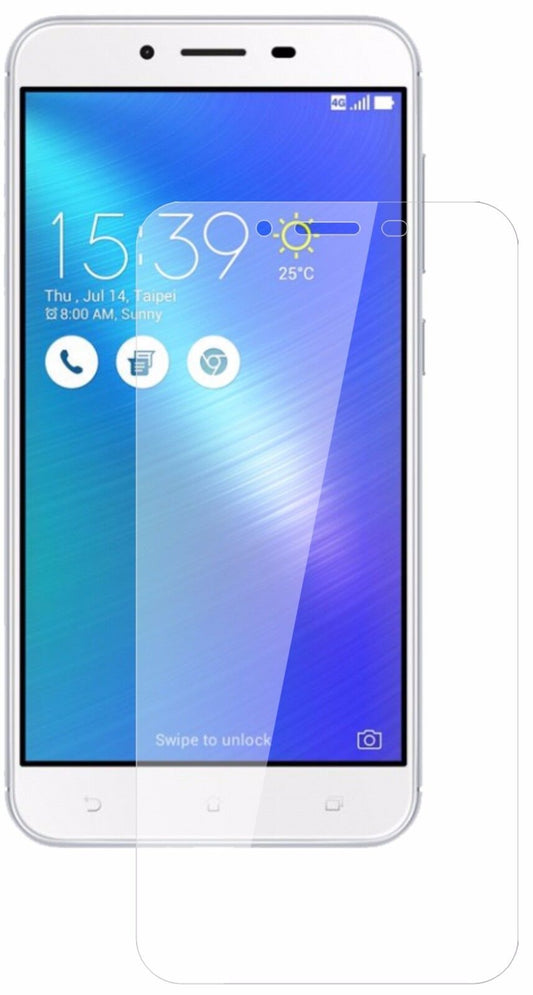 Klare Displayschutzfolie von dipos passend für Asus ZenFone 3 Max ZC553KL (2017), 9H kratzfest und blasenfrei montiert
