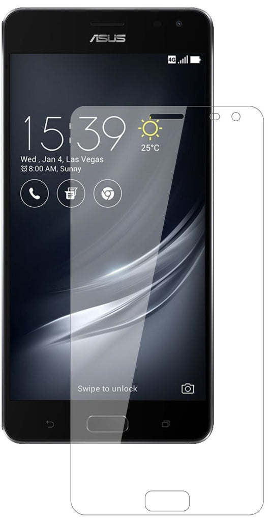 Klare Displayschutzfolie von dipos passend für ASUS ZenFone Ares ZS572KL, 9H kratzfest und blasenfrei montiert