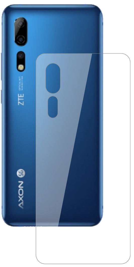 Klare Displayschutzfolie von dipos passend für Axon 10 Pro Rückseite, 9H kratzfest und blasenfrei montiert