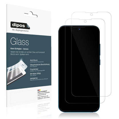 Klare Displayschutzfolie von dipos passend für Benco Y30, 9H kratzfest und blasenfrei montiert