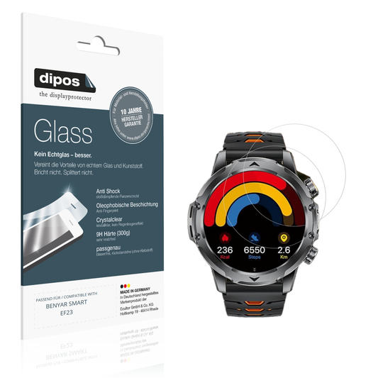 Klare Displayschutzfolie von dipos passend für BENYAR SMART EF23, 9H kratzfest und blasenfrei montiert