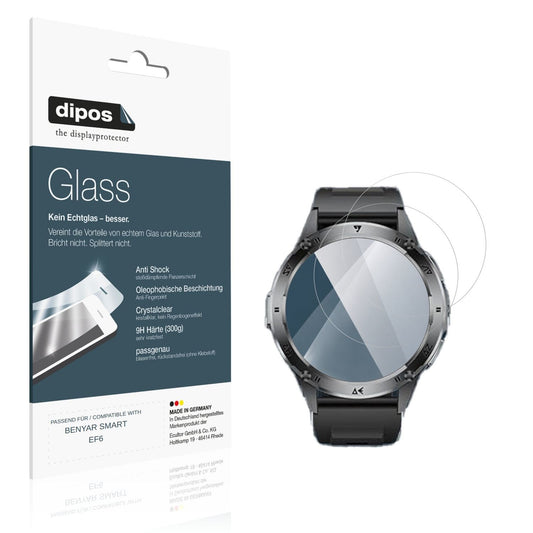 Klare Displayschutzfolie von dipos passend für BENYAR SMART EF6, 9H kratzfest und blasenfrei montiert
