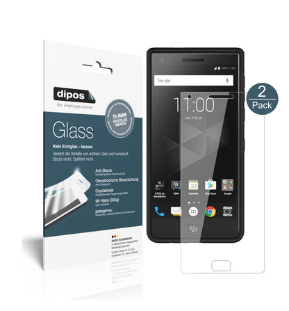Klare Displayschutzfolie von dipos passend für Blackberry Motion, 9H kratzfest und blasenfrei montiert