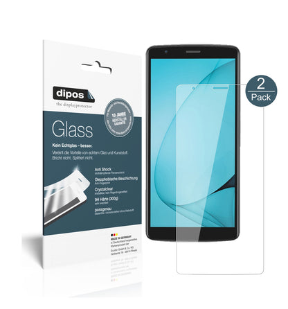 Klare Displayschutzfolie von dipos passend für Blackview A20, 9H kratzfest und blasenfrei montiert