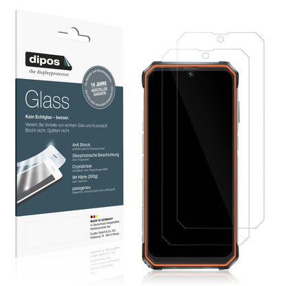Klare Displayschutzfolie von dipos passend für Blackview BV6200, 9H kratzfest und blasenfrei montiert