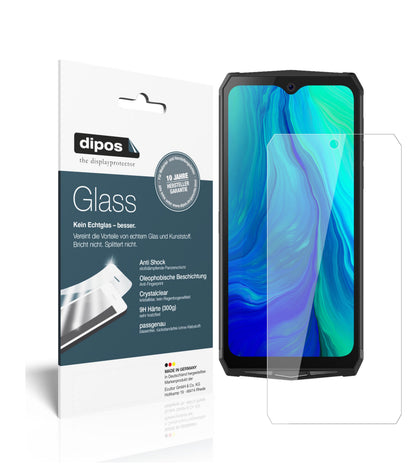 Klare Displayschutzfolie von dipos passend für Blackview BV9100, 9H kratzfest und blasenfrei montiert