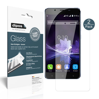 Klare Displayschutzfolie von dipos passend für Blackview P2, 9H kratzfest und blasenfrei montiert