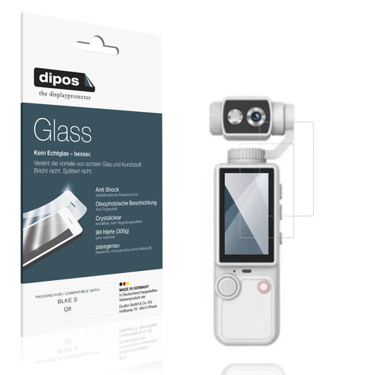 Klare Displayschutzfolie von dipos passend für BLKE S Q8, 9H kratzfest und blasenfrei montiert