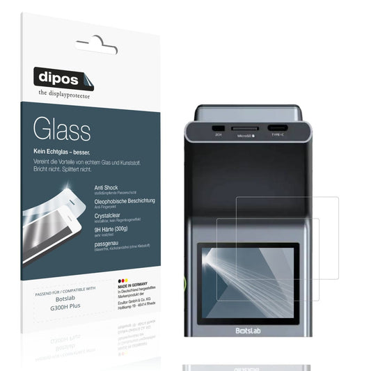Klare Displayschutzfolie von dipos passend für Botslab G300H Plus, 9H kratzfest und blasenfrei montiert