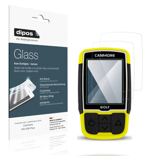 Klare Displayschutzfolie von dipos passend für Canmore HG-200 Plus, 9H kratzfest und blasenfrei montiert