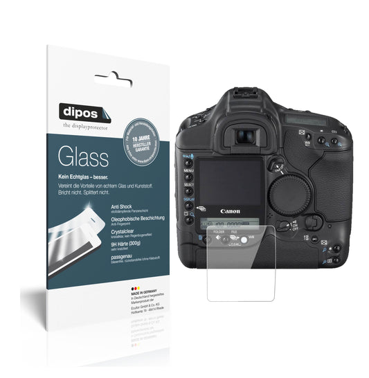 Klare Displayschutzfolie von dipos passend für Canon Eos 1D Mark II N, 9H kratzfest und blasenfrei montiert