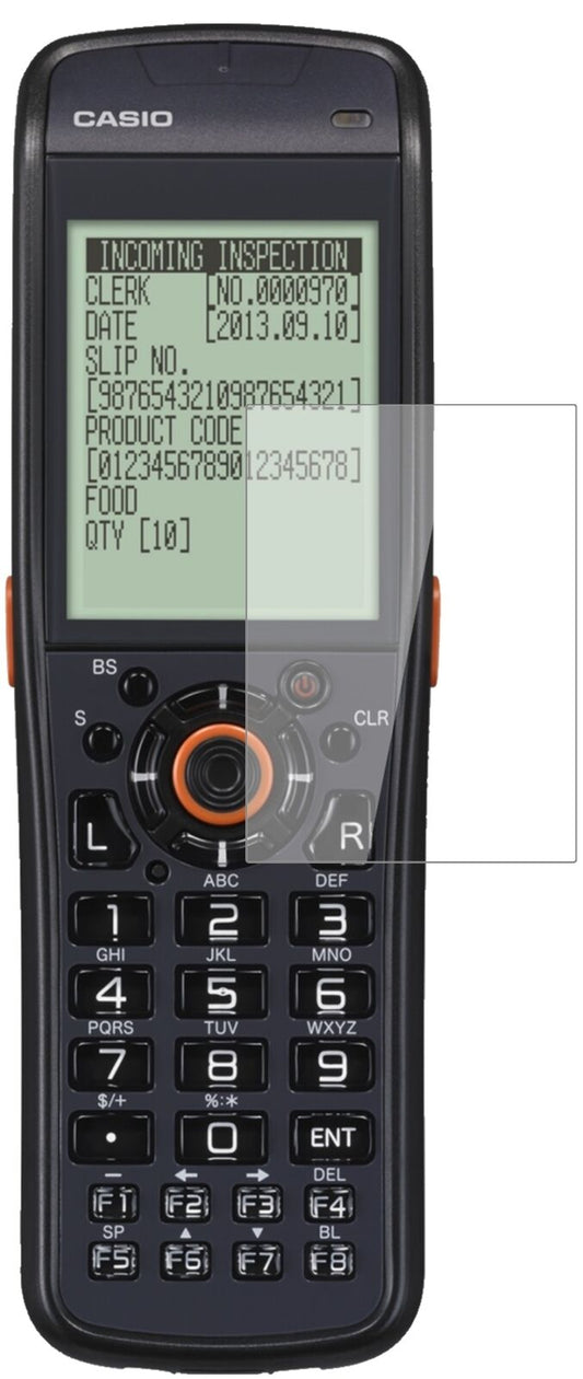 Klare Displayschutzfolie von dipos passend für Casio DT-970, 9H kratzfest und blasenfrei montiert
