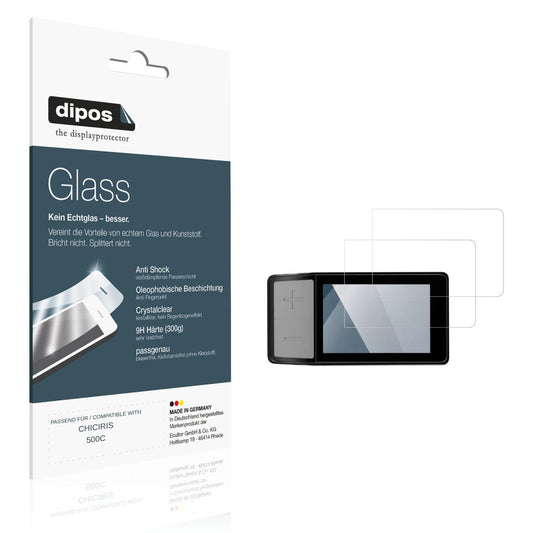 Klare Displayschutzfolie von dipos passend für CHICIRIS 500C, 9H kratzfest und blasenfrei montiert