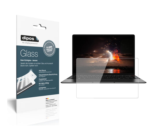 Klare Displayschutzfolie von dipos passend für Chuwi Aerobook CWI510, 9H kratzfest und blasenfrei montiert
