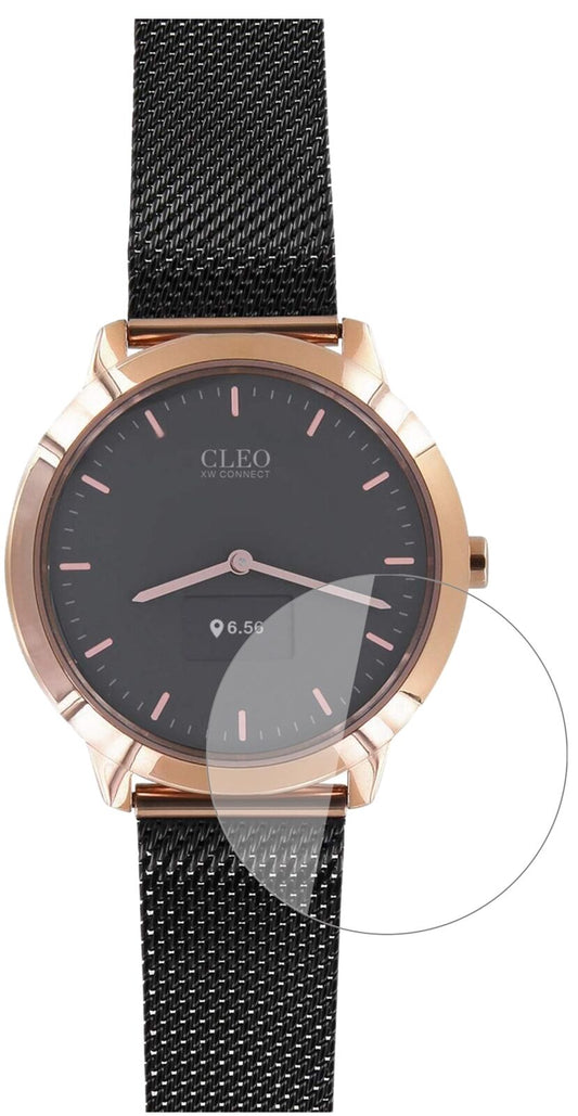 Klare Displayschutzfolie von dipos passend für Cleo XW Connect, 9H kratzfest und blasenfrei montiert