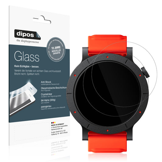 Klare Displayschutzfolie von dipos passend für CMF Watch 3 Pro, 9H kratzfest und blasenfrei montiert