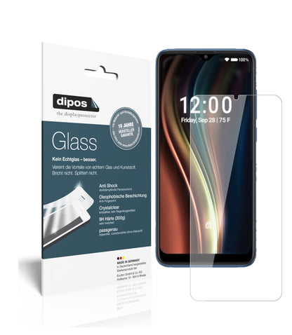 Klare Displayschutzfolie von dipos passend für Coolpad Legacy 5G, 9H kratzfest und blasenfrei montiert