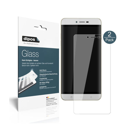 Klare Displayschutzfolie von dipos passend für Coolpad Torino R108, 9H kratzfest und blasenfrei montiert