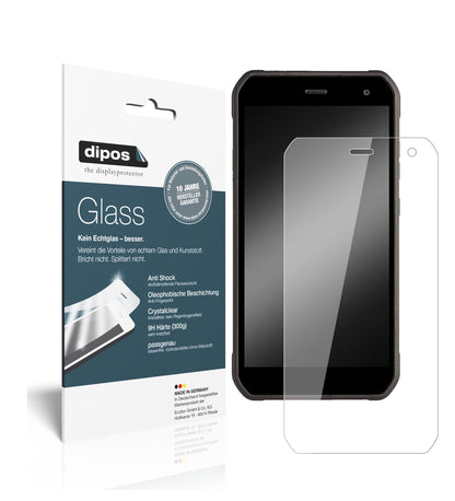 Klare Displayschutzfolie von dipos passend für Cyrus CS 40 Freestyle, 9H kratzfest und blasenfrei montiert