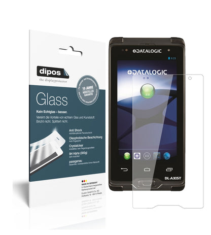Klare Displayschutzfolie von dipos passend für Datalogic Axist, 9H kratzfest und blasenfrei montiert