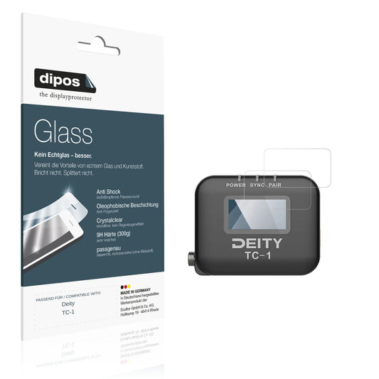 Klare Displayschutzfolie von dipos passend für Deity TC-1, 9H kratzfest und blasenfrei montiert