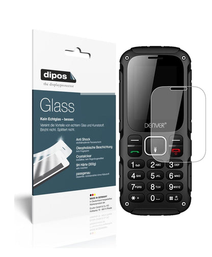 Klare Displayschutzfolie von dipos passend für DENVER WAS-18110M, 9H kratzfest und blasenfrei montiert