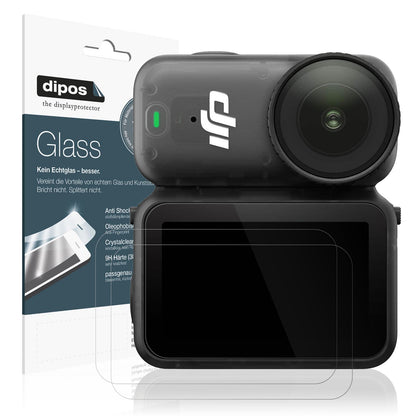 Klare Displayschutzfolie von dipos passend für DJI Osmo Nano, 9H kratzfest und blasenfrei montiert