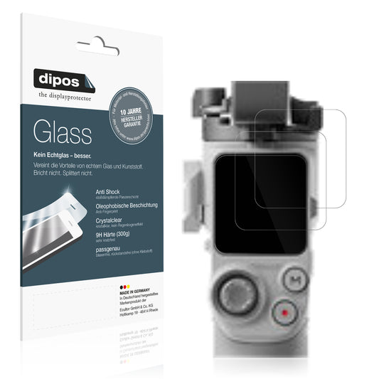 Klare Displayschutzfolie von dipos passend für DJI RS 4 Mini, 9H kratzfest und blasenfrei montiert