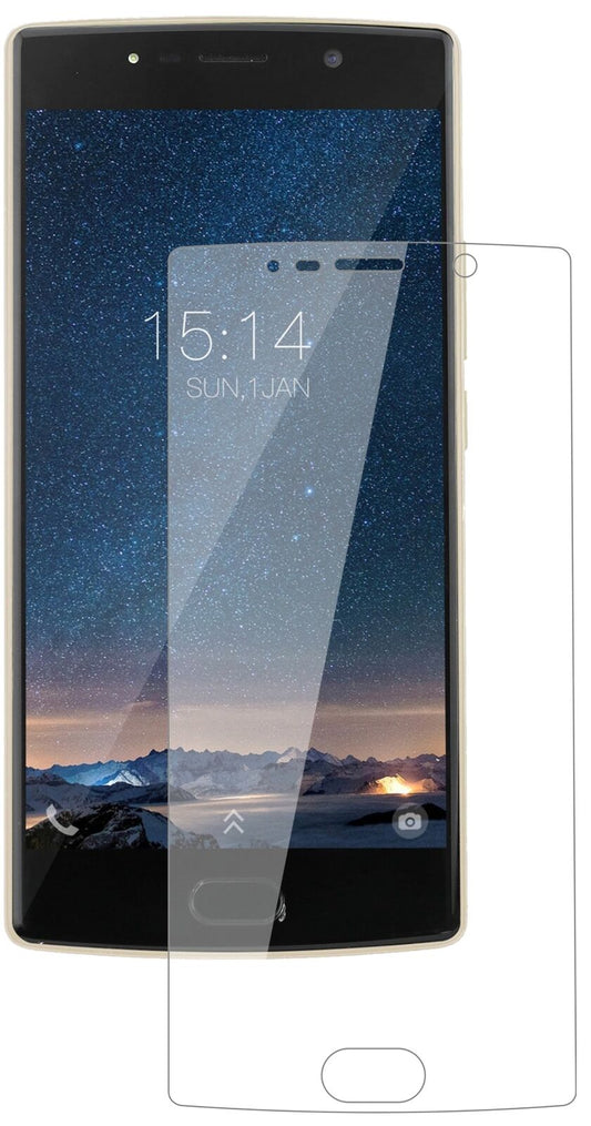 Klare Displayschutzfolie von dipos passend für Doogee BL7000, 9H kratzfest und blasenfrei montiert