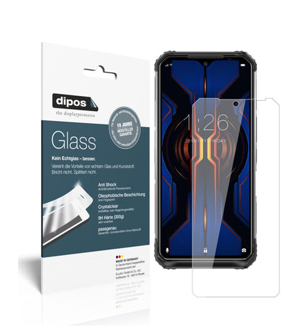 Klare Displayschutzfolie von dipos passend für Doogee S95 Pro, 9H kratzfest und blasenfrei montiert