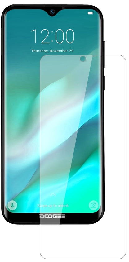 Klare Displayschutzfolie von dipos passend für Doogee X90L, 9H kratzfest und blasenfrei montiert