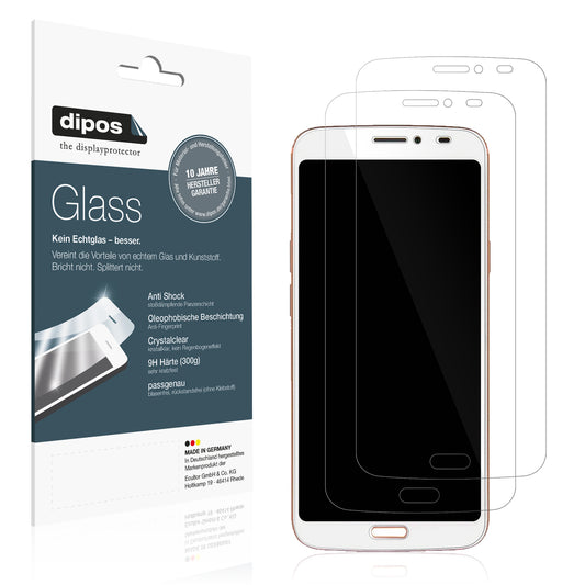 Klare Displayschutzfolie von dipos passend für Doro 8080, 9H kratzfest und blasenfrei montiert