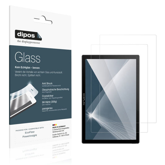 Klare Displayschutzfolie von dipos passend für EcoFlow PowerInsight, 9H kratzfest und blasenfrei montiert