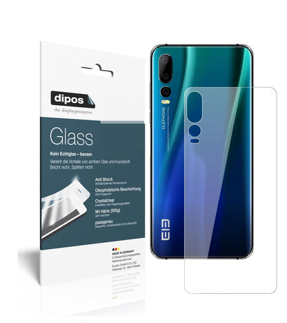 Klare Displayschutzfolie von dipos passend für Elephone A5 Rückseite, 9H kratzfest und blasenfrei montiert